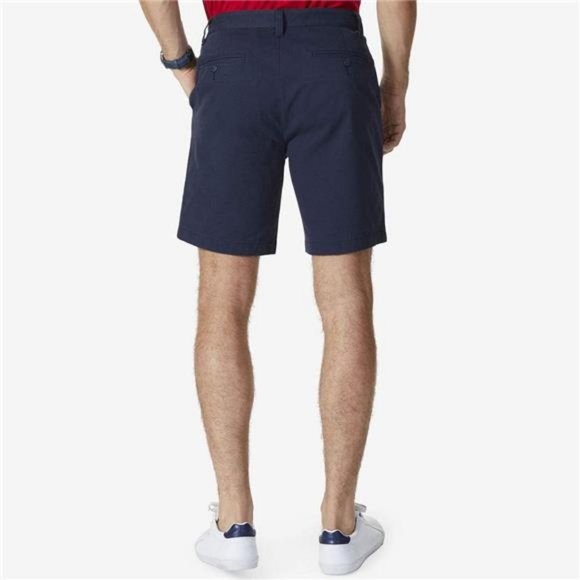 Men's Classic Fit Flat Front Stretch Solid Chino 8.5" Deck Shorts - Picture 3 of 5